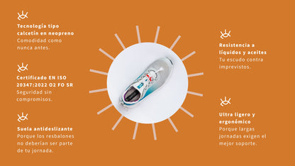 Zapato Andrómeda | Diseñado para el sector salud